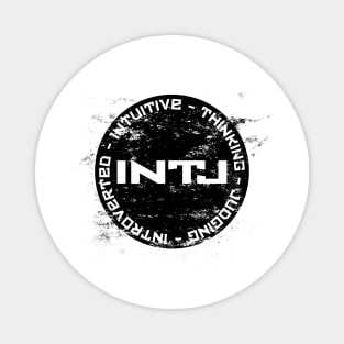 INTJ - Distressed - Personality Type | T-Shirt | Myers Briggs | MBTI | Typology | Mastermind | Architect Magnet